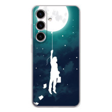 Чохол (ТПУ) з планетами на Samsung Galaxy S25 FE – To The moon