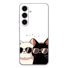 Чохол з малюнком кіт на Samsung Galaxy S25 FE (Коти в окулярах)