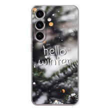 Новогодние, Праздничные Чехлы для Samsung Galaxy S25 FE - 2024 год (Hello winter)