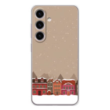 Новогодние, Праздничные Чехлы для Samsung Galaxy S25 FE - 2024 год (Зимний город)