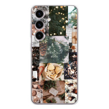 Рождественские, Праздничные Чехлы для Самсунг Гэлакси С25 ФЕ (Рождественский коллаж)