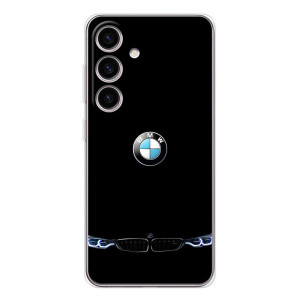 Силиконовый бампер с картинкой машины на Samsung Galaxy S25 FE – Черный BMW