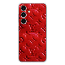 Текстурний Чохол Louis Vuitton для Самсунг Галаксі С25 ФЕ (Червоний ЛВ)