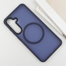 TPU+PC чохол Metal Buttons with MagSafe Colorful для Samsung Galaxy S25+ – Синій