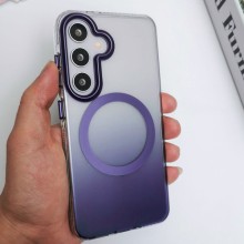 Чехол TPU+PC Phantom with MagSafe для Samsung Galaxy S25+ – Фиолетовый