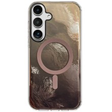 Чехол TPU Shiny Mountain (MagFit) для Samsung Galaxy S25+ – Коричневый