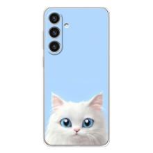 Чехол на тематику: Коты для Samsung Galaxy S25 Plus – Белый кот