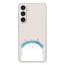 Чехол на тематику: Коты для Samsung Galaxy S25 Plus – Белый котик