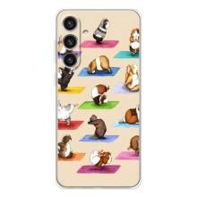 Чехол с Прикольным принтом на Samsung Galaxy S25 Plus (Ёга свинок)