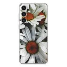 Чехол с ромашками на Samsung Galaxy S25 Plus – Цветы Ромашки