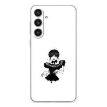 Чехлы Венсдей на Samsung Galaxy S25 Plus Уэнсдей (AlphaPrint) (танец Уэнздей)