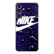 Чохол з логтипом Найк на Samsung Galaxy S25 Plus (Найк на фіолетовому)