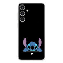 Чохол з принтом Стіч на Samsung Galaxy S25 Plus (Стіч на чорному)