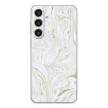 Мраморный чехол на Samsung Galaxy S25 Plus (VPrint) (Белый мрамор)