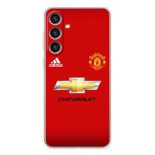 Силиконовые Чехлы принт Футбол на Samsung Galaxy S25 Plus – Man United