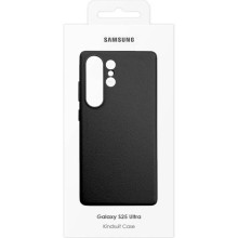 Кожаный чехол Leather Case (AAA) для Samsung Galaxy S25 Ultra – Черный