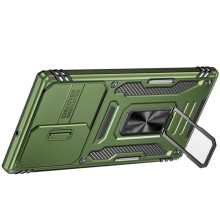 Ударостійкий чохол Camshield Army Ring для Samsung Galaxy S25 Ultra – Оливковий