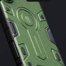 TPU+PC чехол Nillkin CamShield Armor Prop для Samsung Galaxy S25 Ultra – Темно зеленый