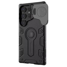 TPU+PC чехол Nillkin CamShield Armor Prop для Samsung Galaxy S25 Ultra – Черный