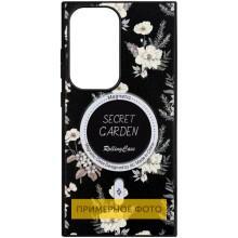 TPU+PC чехол Soft Secret Garden with MagFit для Samsung Galaxy S25 Ultra – Черный
