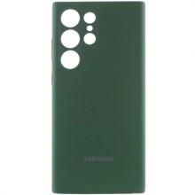 Чехол Silicone Cover Lakshmi Full Camera (AAA) with Logo для Samsung Galaxy S25 Ultra – Зеленый