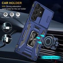 Ударопрочный чехол Camshield Army Ring для Samsung Galaxy S25 Ultra – Синий
