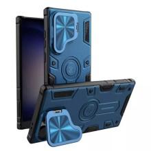 TPU+PC чехол Nillkin CamShield Armor Prop для Samsung Galaxy S25 Ultra – Голубой