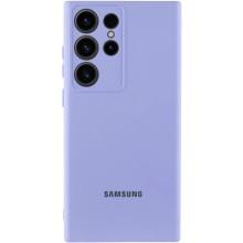 Чехол Silicone Cover Lakshmi Full Camera (AA) with logo для Samsung Galaxy S25 Ultra – Сиреневый
