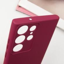 Чохол Silicone Cover Lakshmi Full Camera (AA) для Samsung Galaxy S25 Ultra – Бордовий