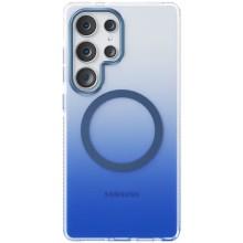 Чехол TPU+PC Phantom with MagSafe для Samsung Galaxy S25 Ultra – Голубой