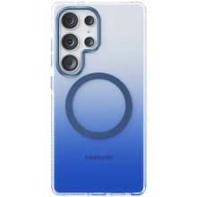 Чехол TPU+PC Phantom with MagSafe для Samsung Galaxy S25 Ultra – Голубой