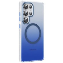 Чехол TPU+PC Phantom with MagSafe для Samsung Galaxy S25 Ultra – Голубой