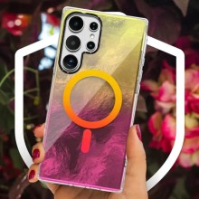Чехол TPU Shiny Mountain (MagFit) для Samsung Galaxy S25 Ultra – Желтый
