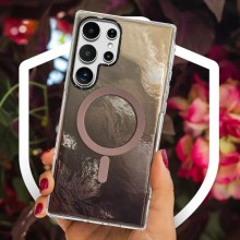 Чехол TPU Shiny Mountain (MagFit) для Samsung Galaxy S25 Ultra – Коричневый