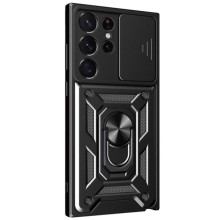 Чохол Ummi Camshield Serge Ring для Samsung Galaxy S25 Ultra – Чорний