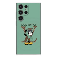 Чехлы Луи Витон для Samsung Galaxy S25 Ultra (AlphaPrint - LOUIS VUITTON) (Микки Маус LV)