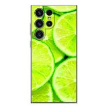Чехол с изображением  вкусной еды для Samsung Galaxy S25 Ultra – Лайм