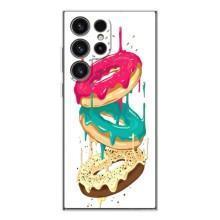 Чехол с изображением  вкусной еды для Samsung Galaxy S25 Ultra – Сочные пончики