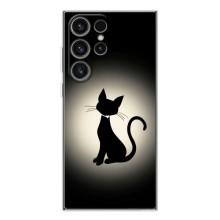 Чохол з принтом для Samsung Galaxy S25 Ultra (AlphaPrint) Модні коти (Силует котика)