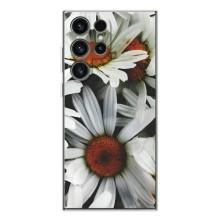 Чехол с ромашками на Samsung Galaxy S25 Ultra – Цветы Ромашки