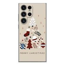 Чехол Санта Клаус для Samsung Galaxy S25 Ultra (Merry Christmas)