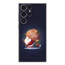Чехол Санта Клаус для Samsung Galaxy S25 Ultra (Подарки от Санты)