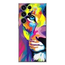 Чохол з картинкою ЛЕВ для Samsung Galaxy S25 Ultra (VPrint) (Яскравий Лев)