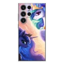 Чехол Unicorn на Samsung Galaxy S25 Ultra – Единорожки на тучках