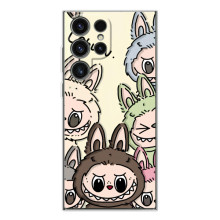 Чехол с Лабубу на Samsung Galaxy S25 Ultra – Коллаж Лабубу