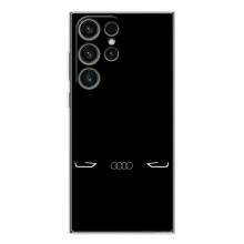 Силиконовый бампер с картинкой машины на Samsung Galaxy S25 Ultra (Силует Audi)