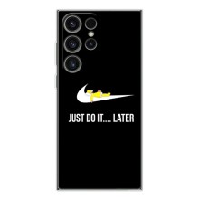 Силиконовый Чехол на Samsung Galaxy S25 Ultra с картинкой Nike (Later)