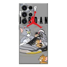 Силиконовый Чехол Nike Air Jordan на Галакси С25 Ультра (Air Jordan)