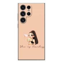 Силіконовый Чохол на Samsung Galaxy S25 Ultra з картинкой Модных девушек (З собакою)