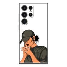 Силіконовый Чохол на Samsung Galaxy S25 Ultra з картинкой Модных девушек (У зеленому)